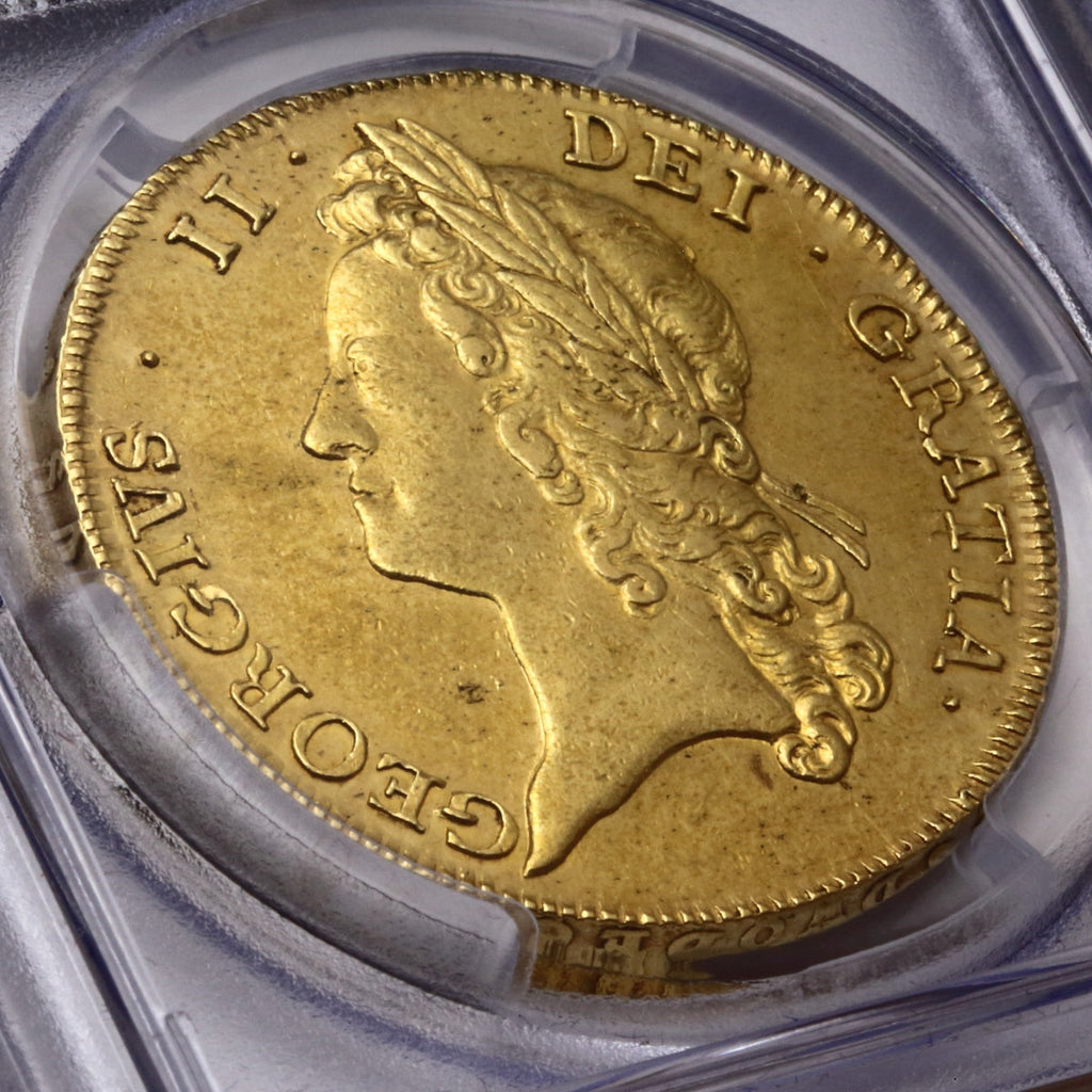 販売実績-イギリス 1738年 ジョージ2世 5ギニー金貨 AU50(PCGS)-UNIVERSAL COIN